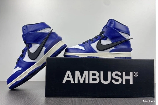 Nike High CU7544-400 Deep Royal Dunk AMBUSH 1224